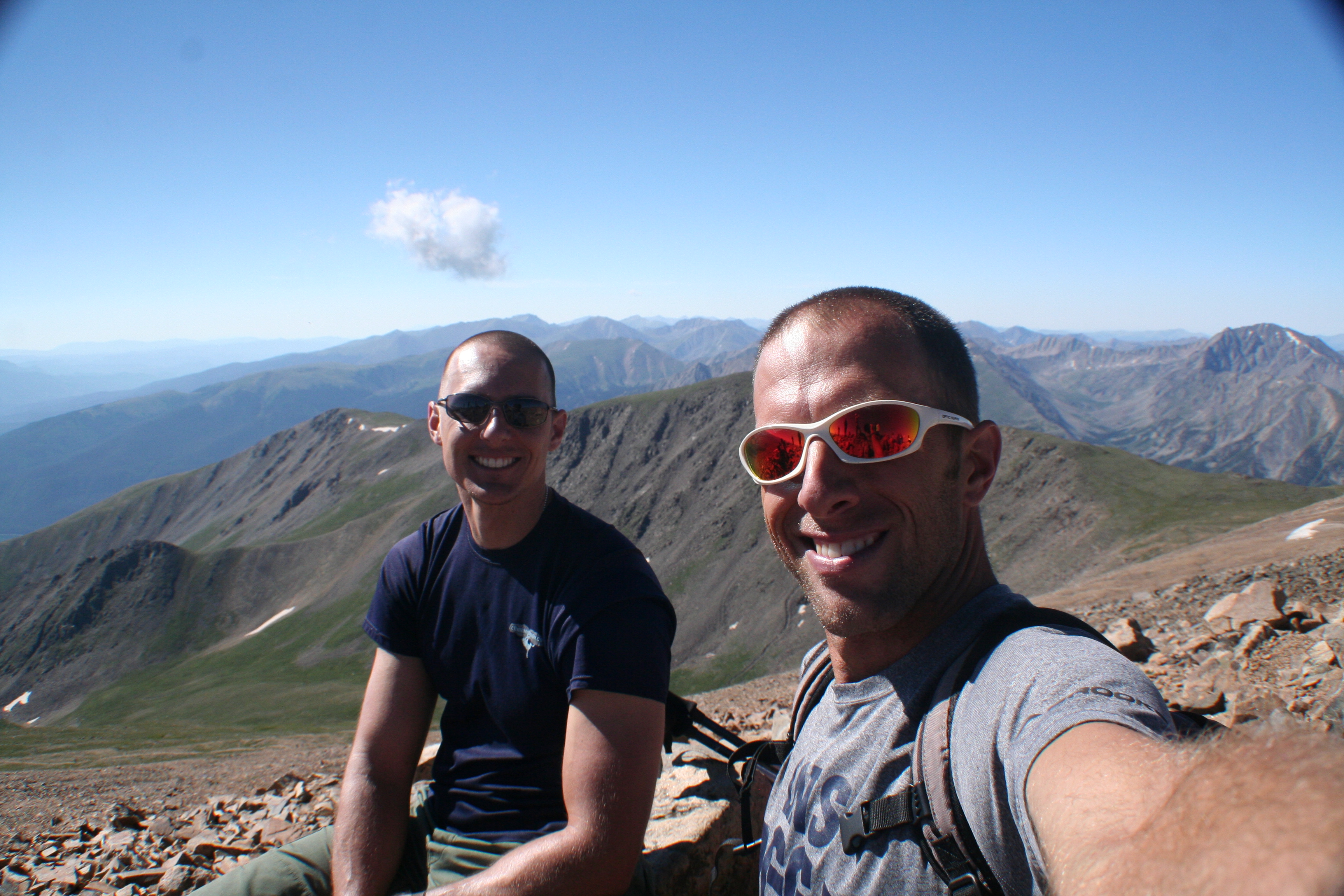 Mt Elbert summit with Devin