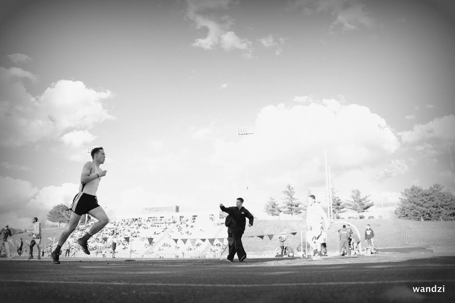 Nate Pierce, competing and giving the effort a race deserves.